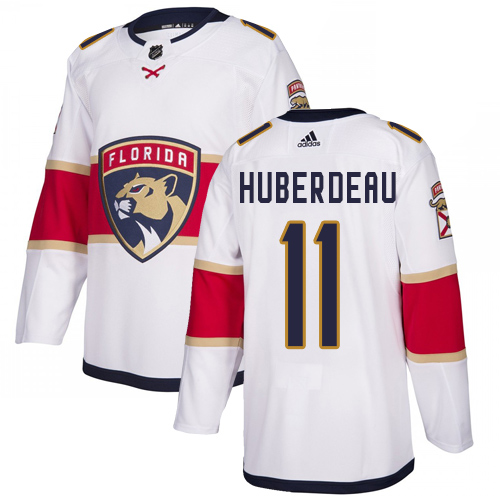 Adidas Florida Panthers #11 Jonathan Huberdeau White Road Authentic Stitched Youth Jersey Youth