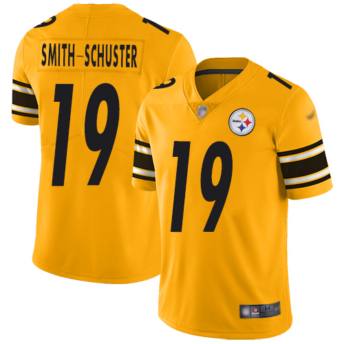 Pittsburgh Steelers #19 JuJu Smith-Schuster Gold Men's Stitched Limited Inverted Legend Jersey Men's