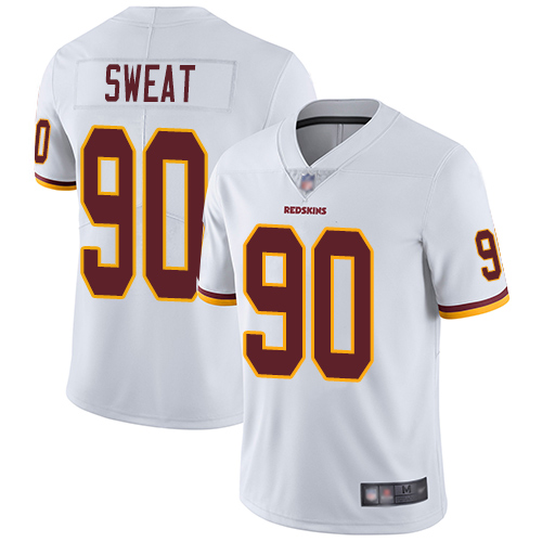 Washington Commanders #90 Montez Sweat White Men's Stitched Vapor Untouchable Limited Jersey Men's