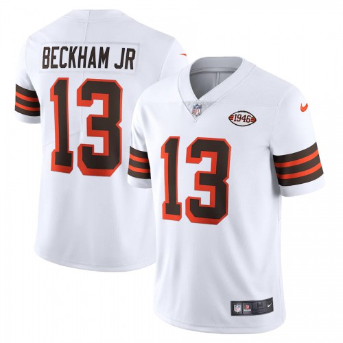 Cleveland Cleveland Browns #13 Odell Beckham Jr. 1946 Collection Alternate Vapor Limited Jersey - White Men's