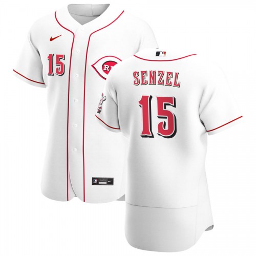 Cincinnati Cincinnati Reds #15 Nick Senzel Men's White Home 2020 Authentic Player Jersey Men's