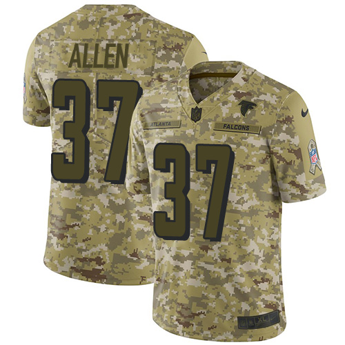 Atlanta Falcons #37 Ricardo Allen Camo Men's Stitched Limited 2018 Salute To Service Jersey Men's