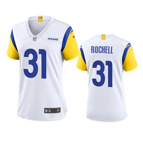Los Angeles Los Angeles Rams #31 Robert Rochell Women's Alternate Game Jersey - White Womens
