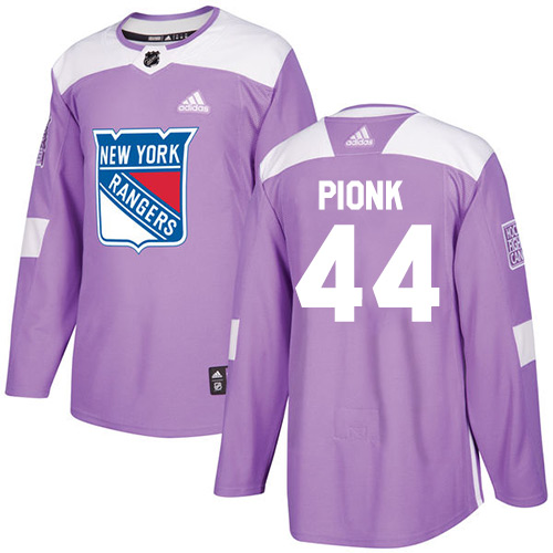 Adidas New York Rangers #44 Neal Pionk Purple Authentic Fights Cancer Stitched Jersey Men's