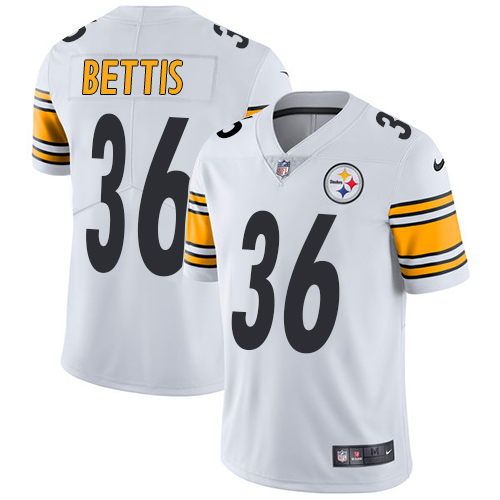 Steelers #36 Jerome Bettis White Youth Stitched Vapor Untouchable Limited Jersey