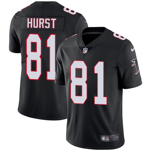Atlanta Falcons #81 Hayden Hurst Black Alternate Men's Stitched Vapor Untouchable Limited Jersey Men's