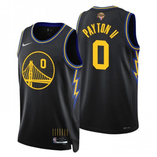 Golden State Golden State Warriors #0 Gary Payton II Mens Black Swingman 2022 Finals City Edition Jersey Mens