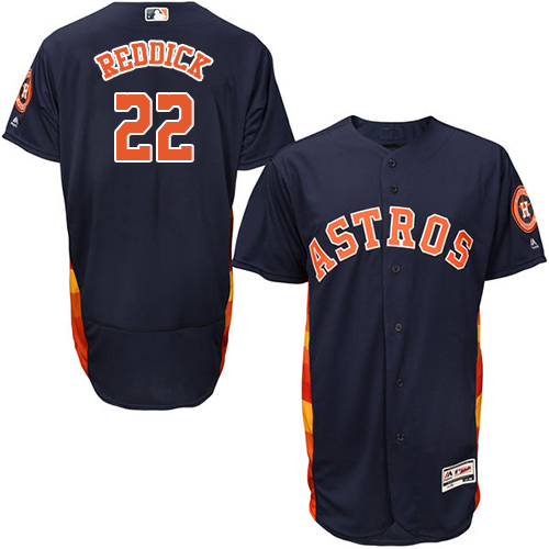 Houston Astros #22 Josh Reddick Navy Blue Flexbase Authentic Collection Stitched Jersey Men's