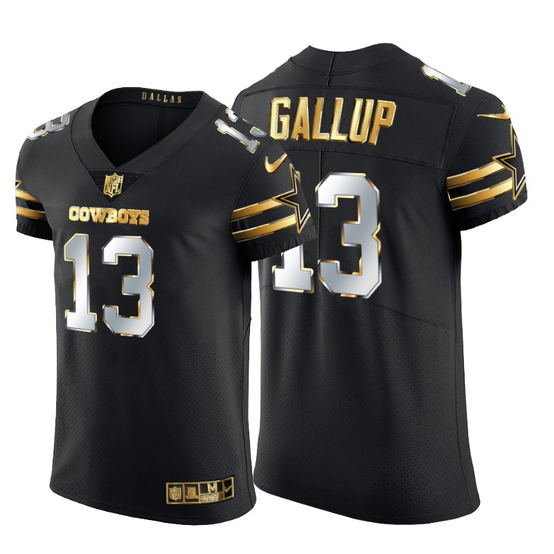 Dallas Cowboys #13 Michael Gallup Men's Black Edition Vapor Untouchable Elite Jersey