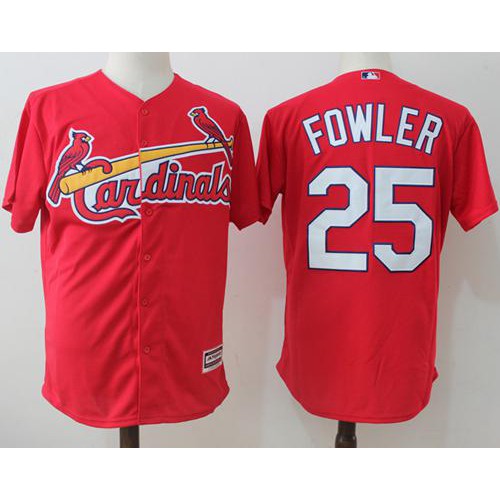 St.Louis Cardinals #25 Dexter Fowler Red New Cool Base Stitched Jersey Men's