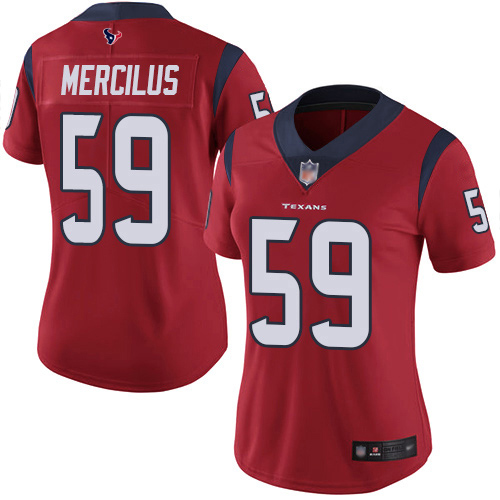 Houston Texans #59 Whitney Mercilus Red Alternate Women's Stitched Vapor Untouchable Limited Jersey Womens