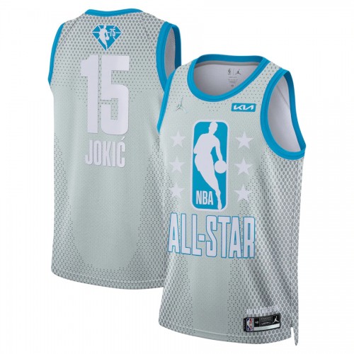 Denver Nuggets #15 Nikola Jokic Jordan Brand 2022 All-Star Game Swingman Jersey - Gray Mens