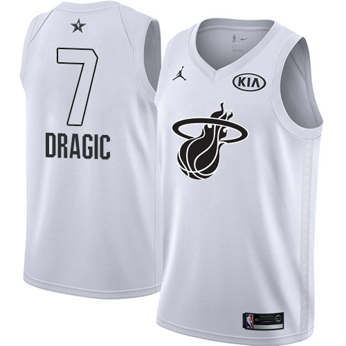 Miami Heat #7 Goran Dragic White Youth Jordan Swingman 2018 All-Star Game Jersey Youth