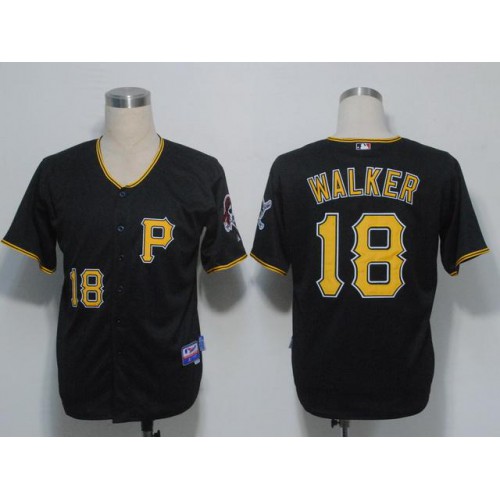 Pittsburgh Pirates #18 Neil Walker Black Stitched Jersey Men's