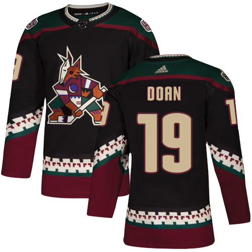 Adidas Arizona Coyotes #19 Shane Doan Black Alternate Authentic Stitched Jersey Men's