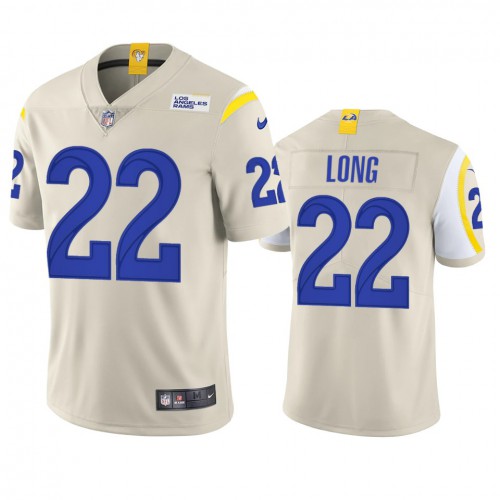 Los Angeles Los Angeles Rams #22 David Long Men's Vapor Limited Jersey - Bone Men's