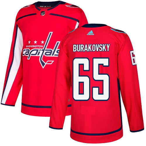 Adidas Washington Capitals #65 Andre Burakovsky Red Home Authentic Stitched Jersey Men's