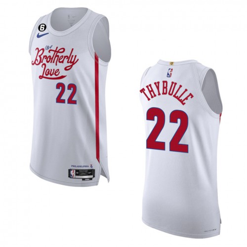Philadelphia Philadelphia 76ers #22 Matisse Thybulle White 2022-23 Authentic Jersey - City Edition Mens