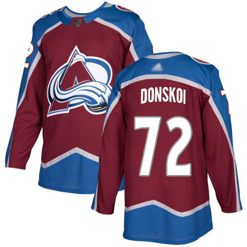 Adidas Colorado Avalanche #72 Joonas Donskoi Burgundy Home Authentic Stitched Youth Jersey Youth