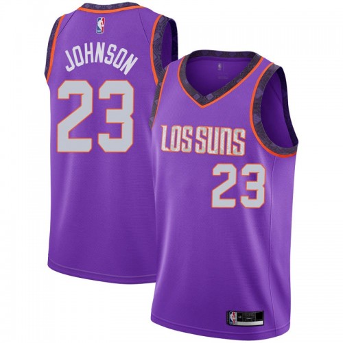 Phoenix Suns #23 Cameron Johnson Purple Swingman City Edition 2018/19 Jersey Mens