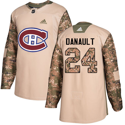 Adidas Montreal Canadiens #24 Phillip Danault Camo Authentic 2017 Veterans Day Stitched Jersey Men's