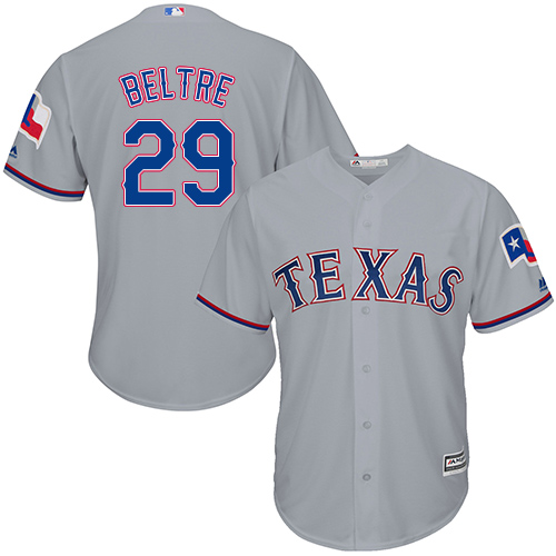 Texas Rangers #29 Adrian Beltre Grey New Cool Base Stitched Jersey Men's