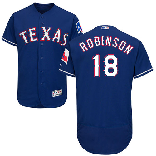Texas Rangers #18 Drew Robinson Blue Flexbase Authentic Collection Stitched Jersey Men's