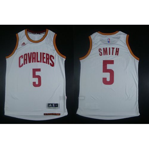 Revolution 30 Cleveland Cavaliers #5 J.R. Smith White Stitched Jersey Mens