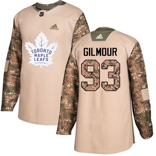 Adidas Maple Toronto Maple Leafs #93 Doug Gilmour Camo Authentic 2017 Veterans Day Stitched Jersey Men's