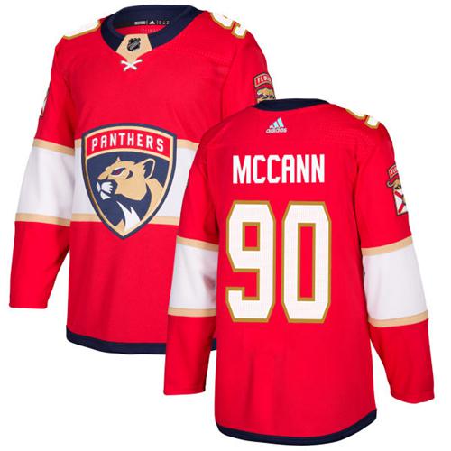 Adidas Florida Panthers #90 Jared McCann Red Home Authentic Stitched Jersey Men's