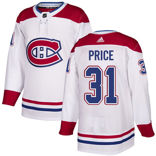 Adidas Montreal Canadiens #31 Carey Price White Authentic Stitched Youth Jersey Youth