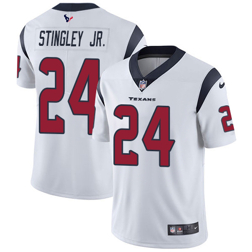 Texans #24 Derek Stingley Jr. White Men's Stitched Vapor Untouchable Limited Jersey