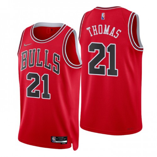 Chicago Bulls #21 Matt Tthomas Red Mens 2021-22 75th Anniversary Diamond Swingman Jersey - Icon Edition Mens