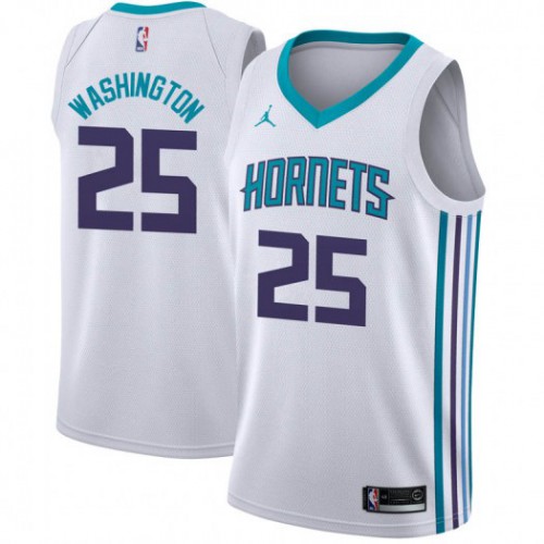 Charlotte Hornets #25 P.J. Washington White Womens Jordan Swingman Association Edition Jersey Womens