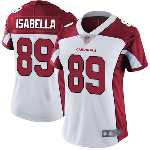 Arizona Cardinals #89 Andy Isabella White Women's Stitched Vapor Untouchable Limited Jersey Womens