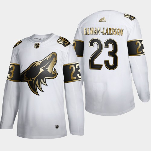 Arizona Arizona Coyotes #23 Oliver Ekman-Larsson Men's Adidas White Golden Edition Limited Stitched Jersey Men's