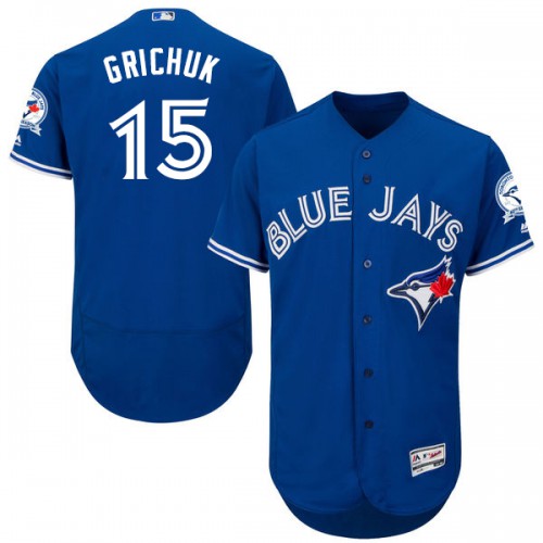Toronto Blue Jays #15 Randal Grichuk Blue Flexbase Authentic Collection Stitched Jersey Men's