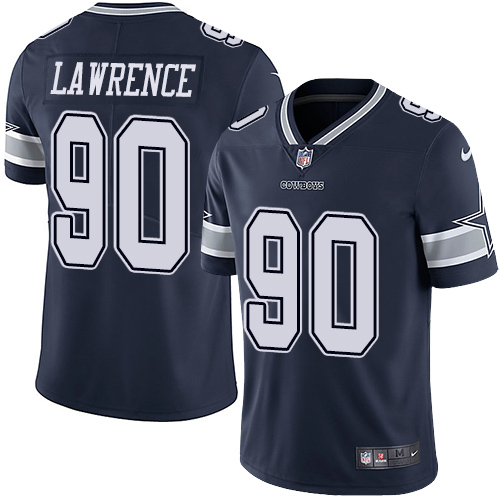 Cowboys #90 Demarcus Lawrence Navy Blue Team Color Men's Stitched Vapor Untouchable Limited Jersey