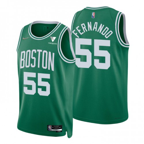 Boston Celtics #55 Bruno Fernando Green Mens 2021-22 75th Anniversary Diamond Swingman Jersey - Icon Edition Mens