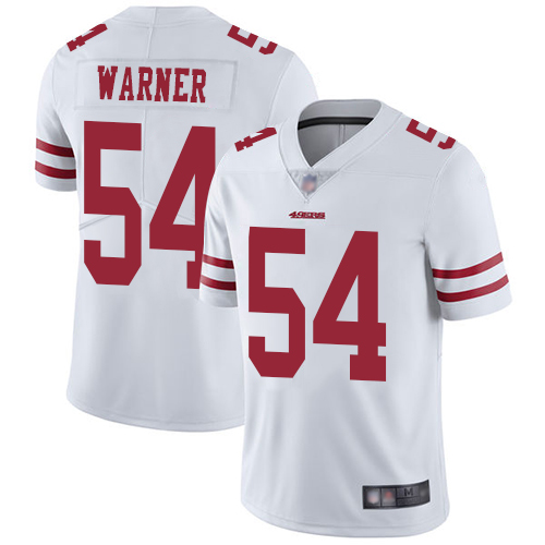 49ers #54 Fred Warner White Men's Stitched Vapor Untouchable Limited Jersey