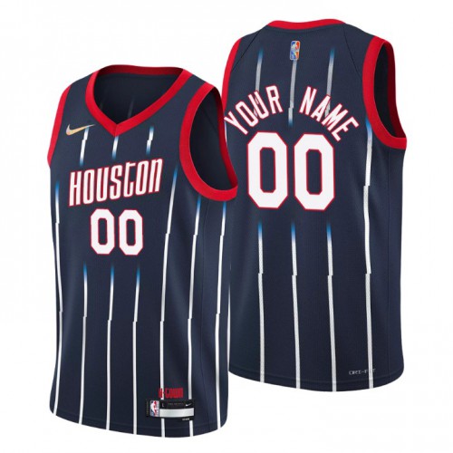 Houston Rockets Custom Men's Navy 2021/22 Swingman Jersey - City Edition