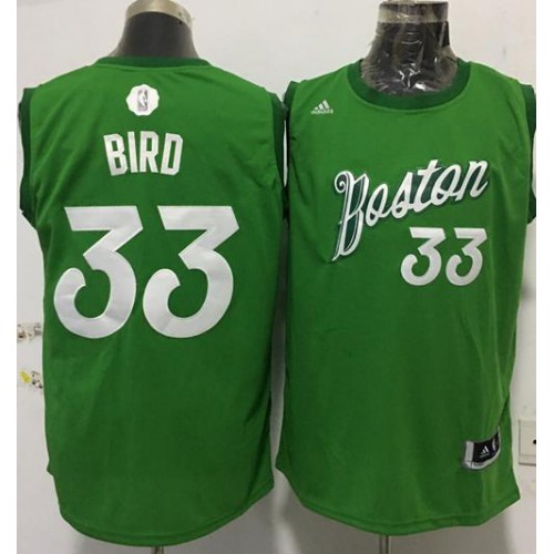 Boston Celtics #33 Larry Bird Green 2016-2017 Christmas Day Stitched Jersey Mens