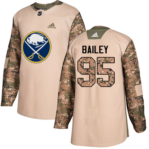 Adidas Buffalo Sabres #95 Justin Bailey Camo Authentic 2017 Veterans Day Stitched Jersey Men's