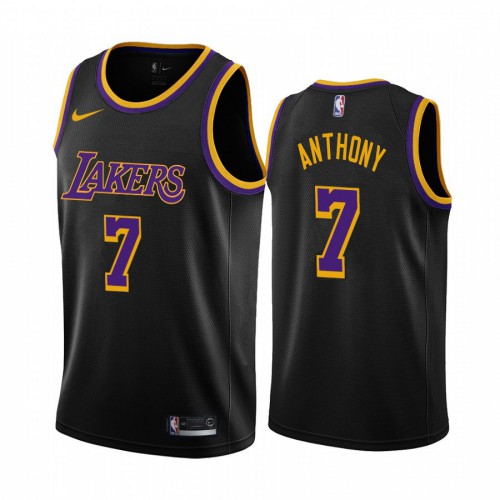 Los Angeles Los Angeles Lakers #7 Carmelo Anthony Black Swingman 2020-21 Earned Edition Jersey Mens