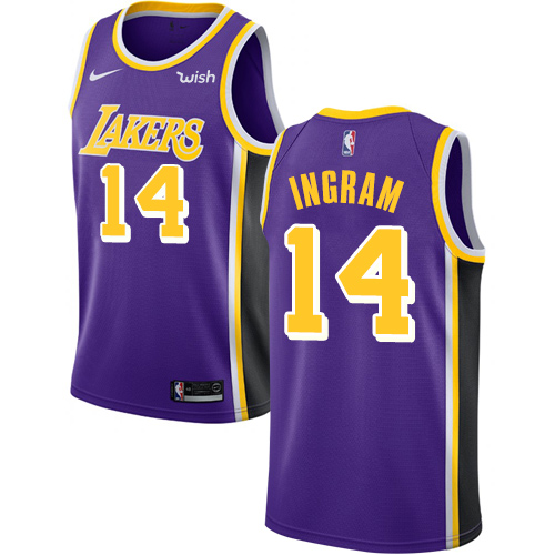 Los Angeles Lakers #14 Brandon Ingram Purple Youth Swingman Statement Edition Jersey Youth