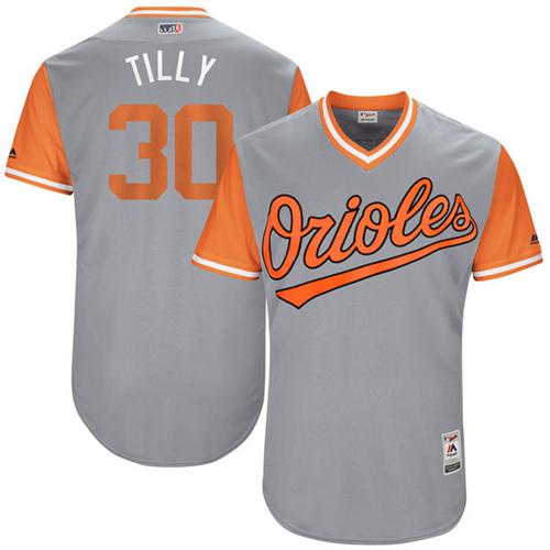 Baltimore Orioles #30 Chris Tillman Gray 