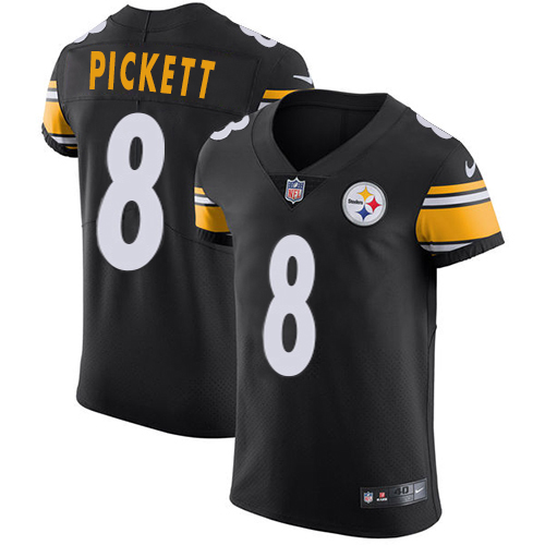 Steelers #8 Kenny Pickett Black Team Color Men's Stitched Vapor Untouchable Elite Jersey