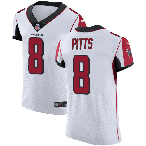 Falcons #8 Kyle Pitts White Men's Stitched Vapor Untouchable Elite Jersey