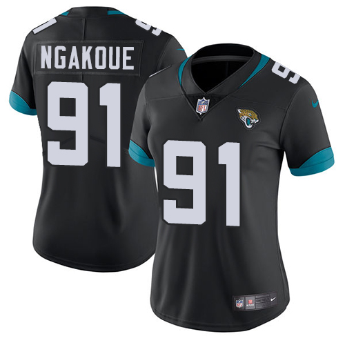 Jacksonville Jaguars #91 Yannick Ngakoue Black Team Color Women's Stitched Vapor Untouchable Limited Jersey Womens