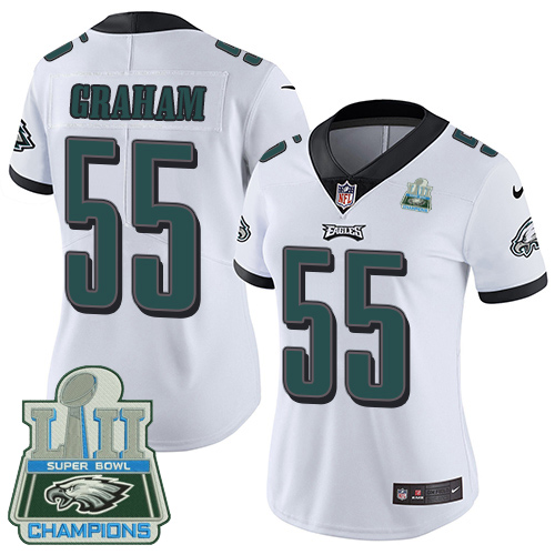 Eagles #55 Brandon Graham White Super Bowl LII Champions Women's Stitched Vapor Untouchable Limited Jersey